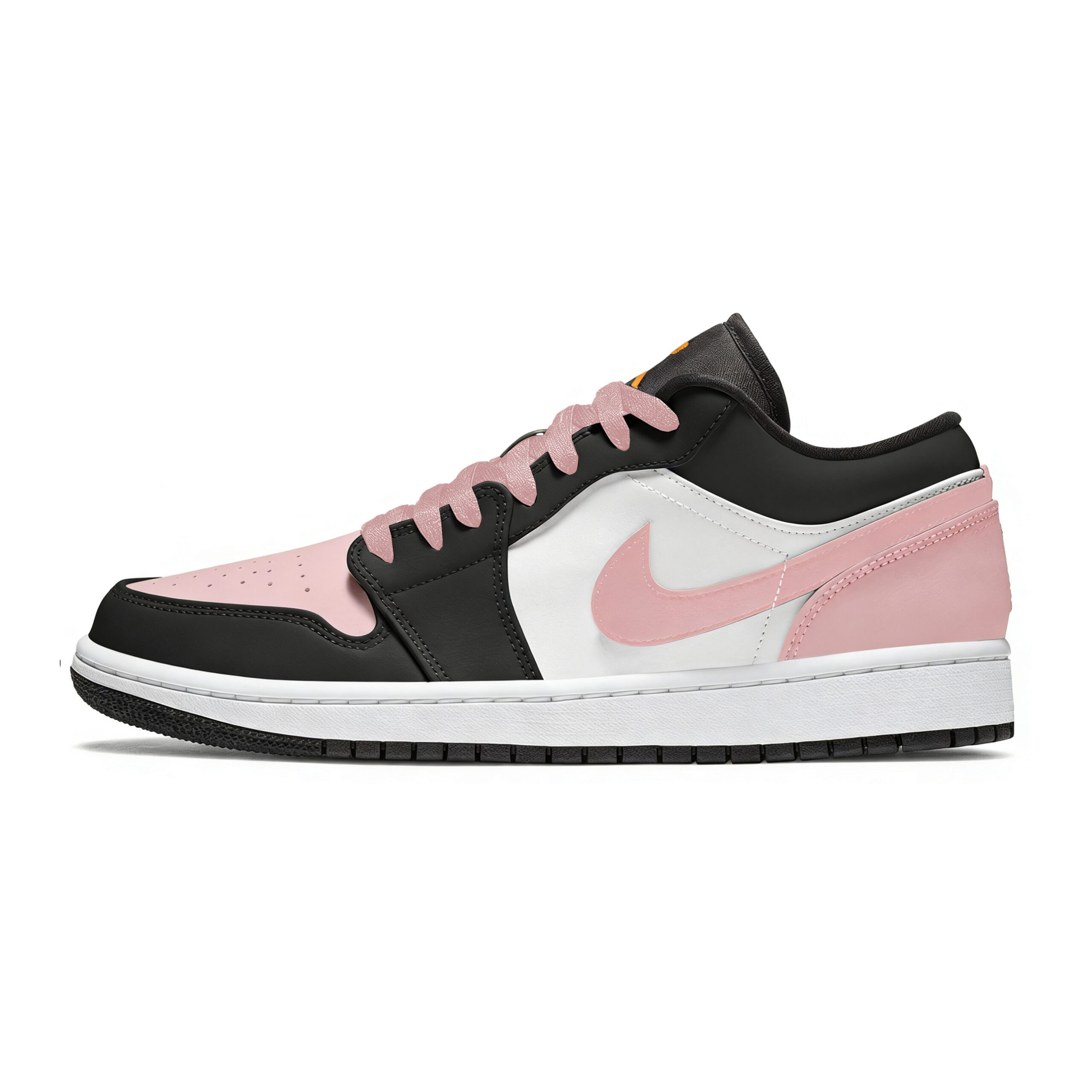 Jordan Air Jordan 1 Slip Resistant Abrasion Resistant Low top Vintage Basketball Shoes Unisex Pink
