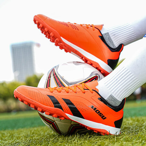 TONYBEAR Slip Resistant Abrasion Resistant Slip Resistant Abrasion Resistant Soccer Shoes Unisex