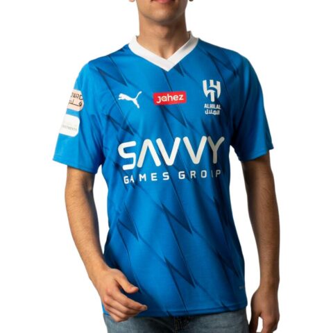 PUMA Al Hilal Men’s Football Home Neymar Jr Replica Jersey Soccer Jersey Men’s Ignite Blue