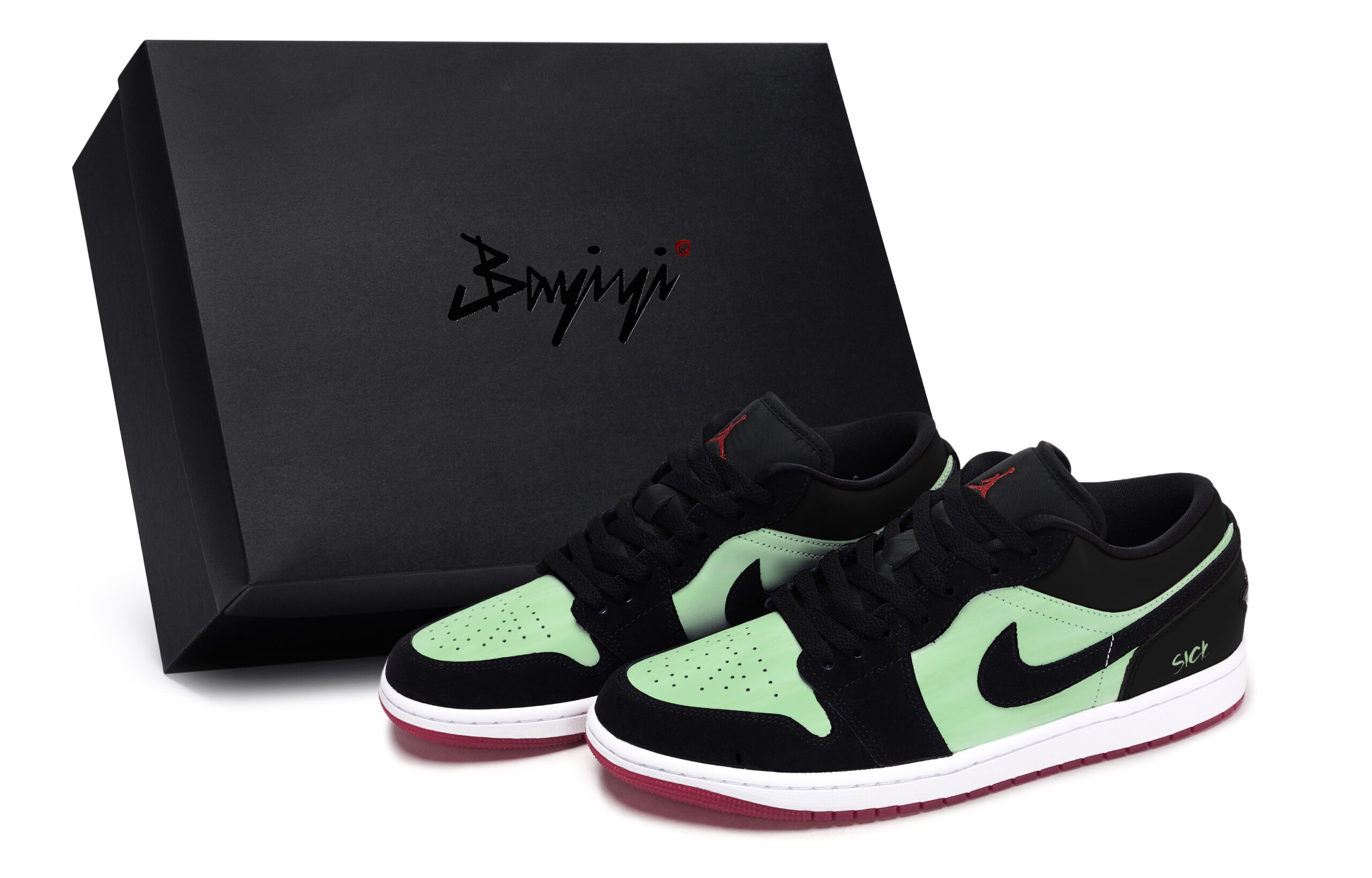 Jordan Air Jordan 1 811 Manufacturing, Patient Personality Green, Special Shoe Box Slip Resistant Abrasion Resistant