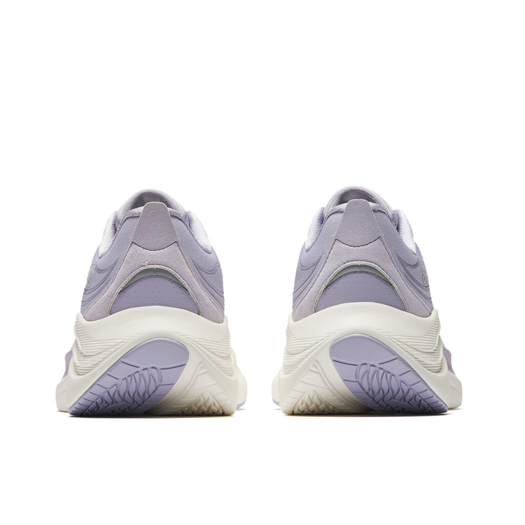 Anta Leaf 6.0 Fabric Low top Long Distance Running Sprint Running Shoes Women’s Ivory White/Light Purple Gray