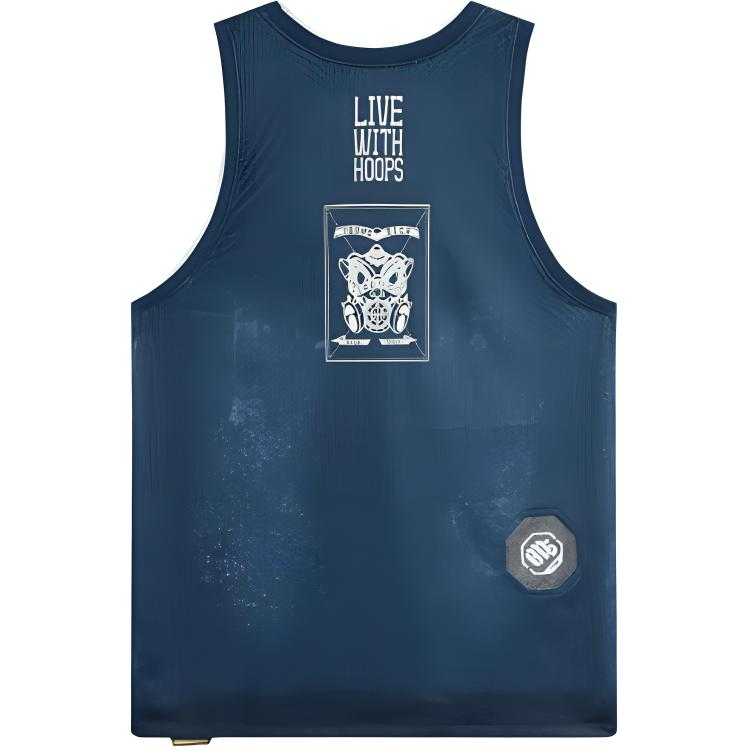 Li Ning Basketball Jersey Men’s Sea Salt Blue All Over Print