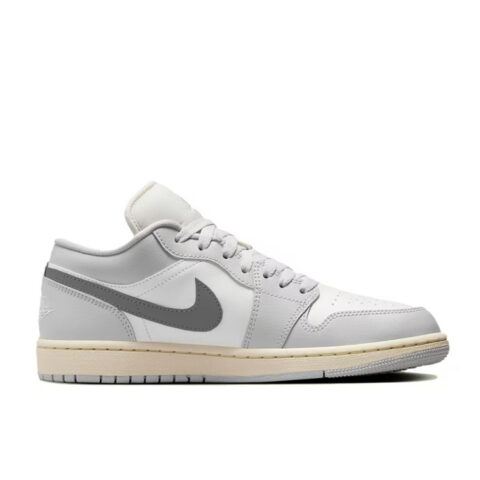 Jordan Air Jordan 1 Low top Vintage Basketball Shoes Women’s Gray White