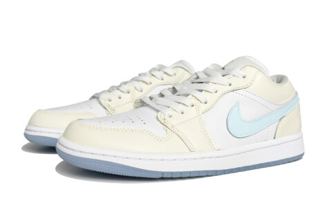 Jordan Air Jordan 1 Low top Vintage Basketball Shoes Women’s Blue Yellow
