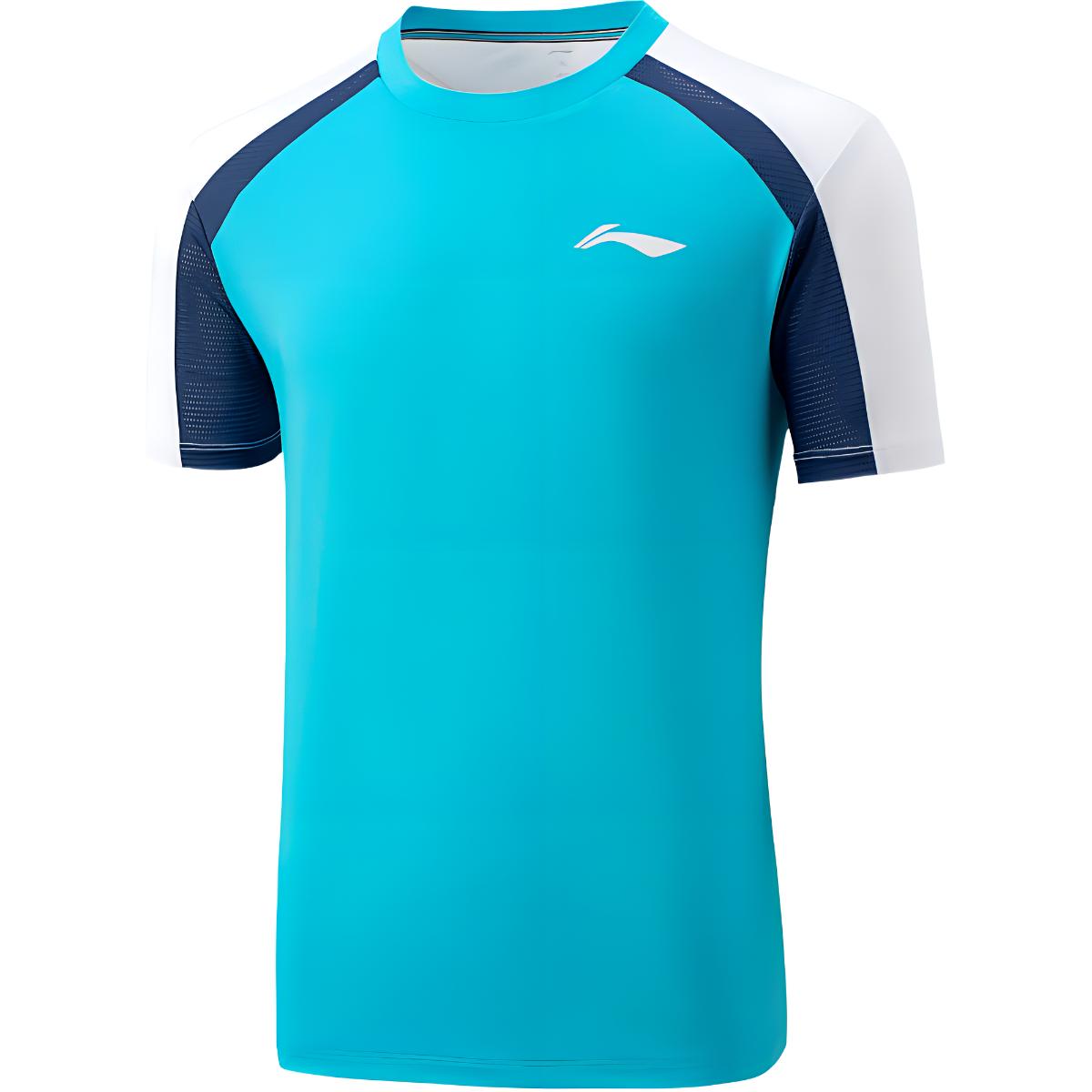 Li Ning Tennis Collection Tennis Top Men’s Light Aqua Blue