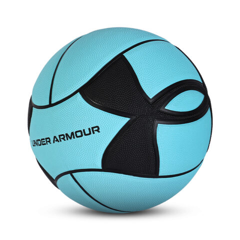 Under Armour Big Logo China Mainland Version Basketball Tiffany Blue/Black Size 7 Ball Street Training Competition