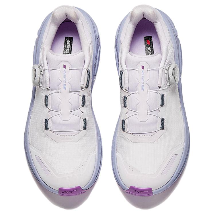 Anta Champion Honor 3 Slip Resistant, Abrasion Resistant, Breathable Low top Casual Running Shoes Women’s White Purple