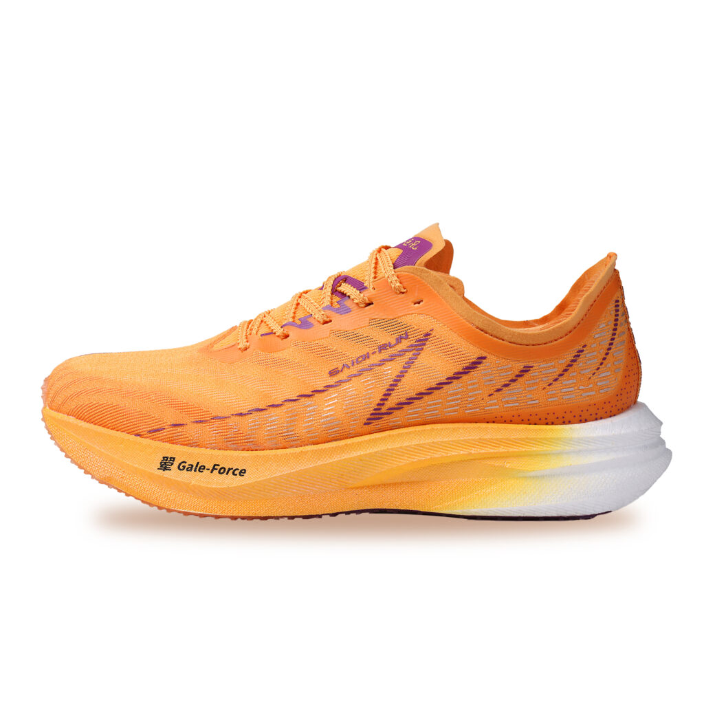 SAIQI Low top Hui Technology Running Shoes Unisex Vibrant Orange Flame