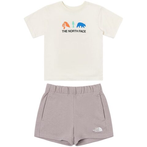 THE NORTH FACE Casual Sportswear SS25 Dune White/Moon Shadow Gray Children Aged 3 7 Years Old