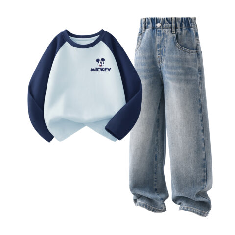 Disney Kids Casual Sportswear Crew Neck Moderate