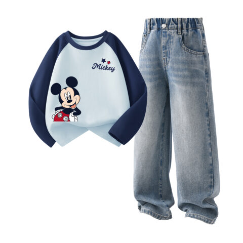 Disney Kids Casual Sportswear Crew Neck Moderate