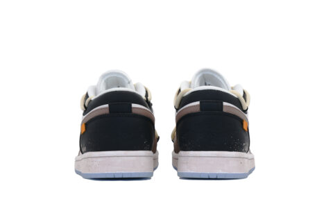 Jordan Air Jordan 1 Slip Resistant Abrasion Resistant Low top Vintage Basketball Shoes Women’s Brown Black