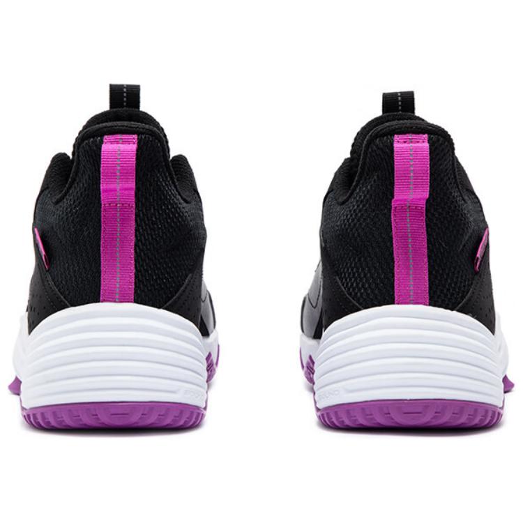 361° Burning Ball Game Cushioning Abrasion Resistant Breathable High top Basketball Shoes Men’s Black Purple