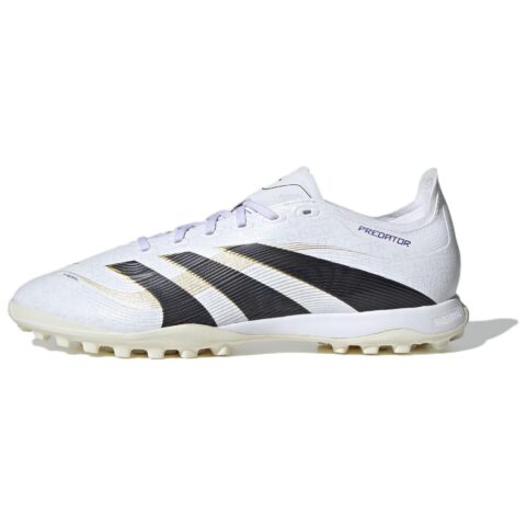 Adidas PREDATOR LEAGUE Slip Resistant Abrasion Resistant Soccer Shoes Unisex White Black