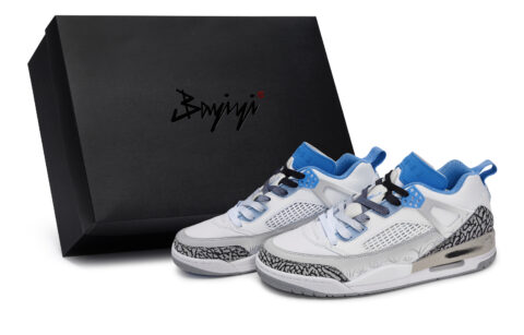 Jordan Spizike Vintage Basketball Shoes Unisex Low Top White/Blue/Black/Gray