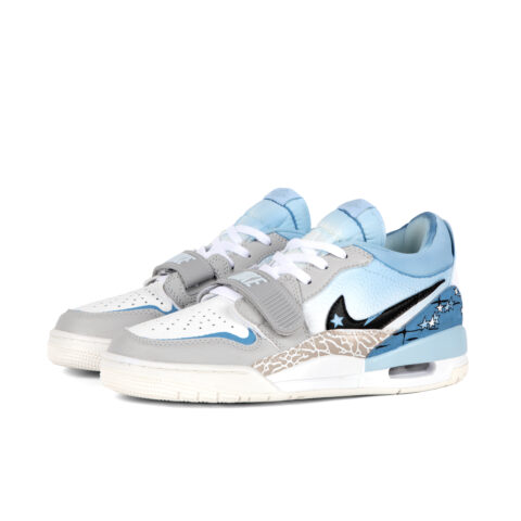 Jordan Legacy 312 Slip Resistant Abrasion Resistant Low top Vintage Basketball Shoes Men’s Blue White