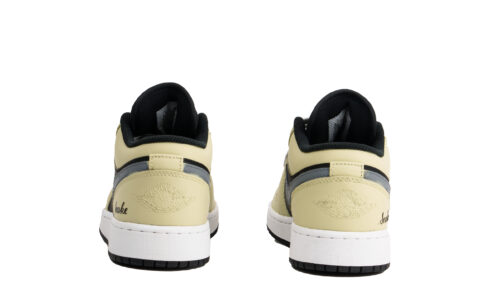 Jordan Air Jordan 1 Abrasion Resistant Impact Resistant Low top Vintage Basketball Shoes Unisex Khaki