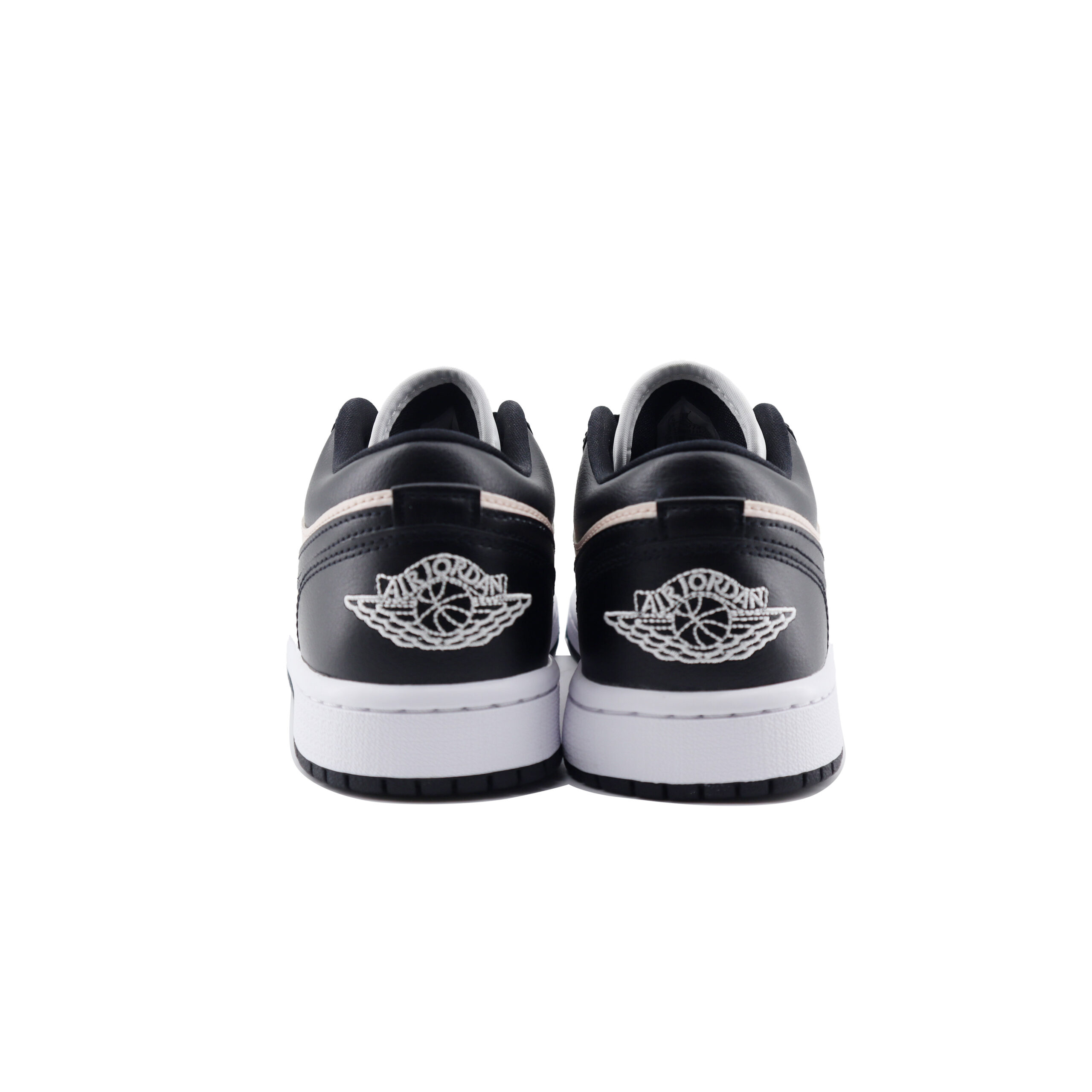 Jordan Air Jordan 1 Chuangyi Slip Resistant Abrasion Resistant Low top Vintage Basketball Shoes Unisex Black Pink