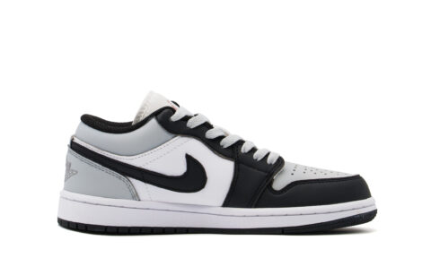 Jordan Air Jordan 1 Abrasion Resistant Low top Skateboard Shoes Unisex Black Gray