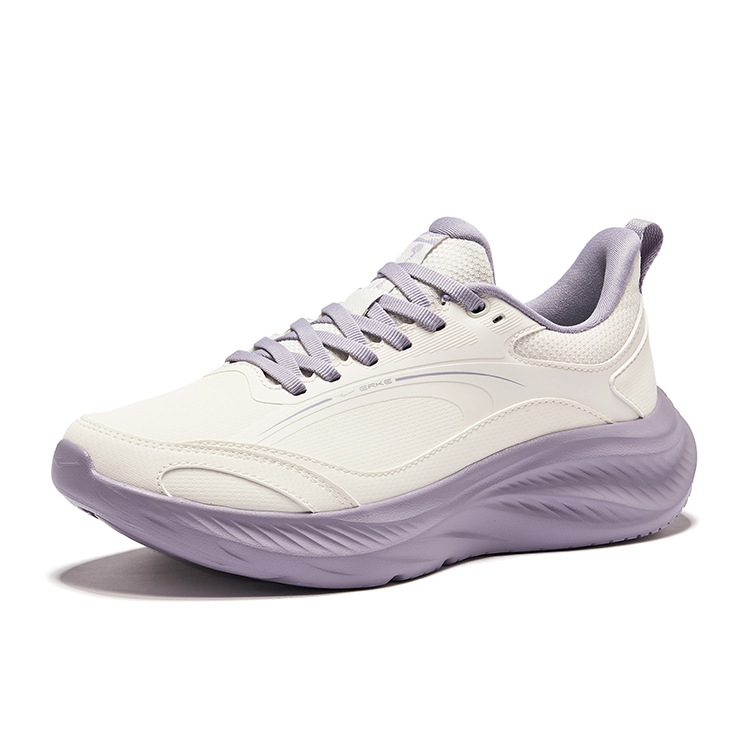 Erke Cushioning Rebound Low top Casual Running Shoes Women’s Microcrystal White