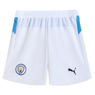 PUMA MCFCREPLICA SS25 Soccer Bottom Men's White/Light Blue