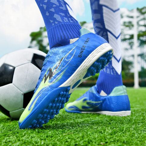 DOUBLE STAR 88 Lightweight Soccer Shoes Unisex White Blue