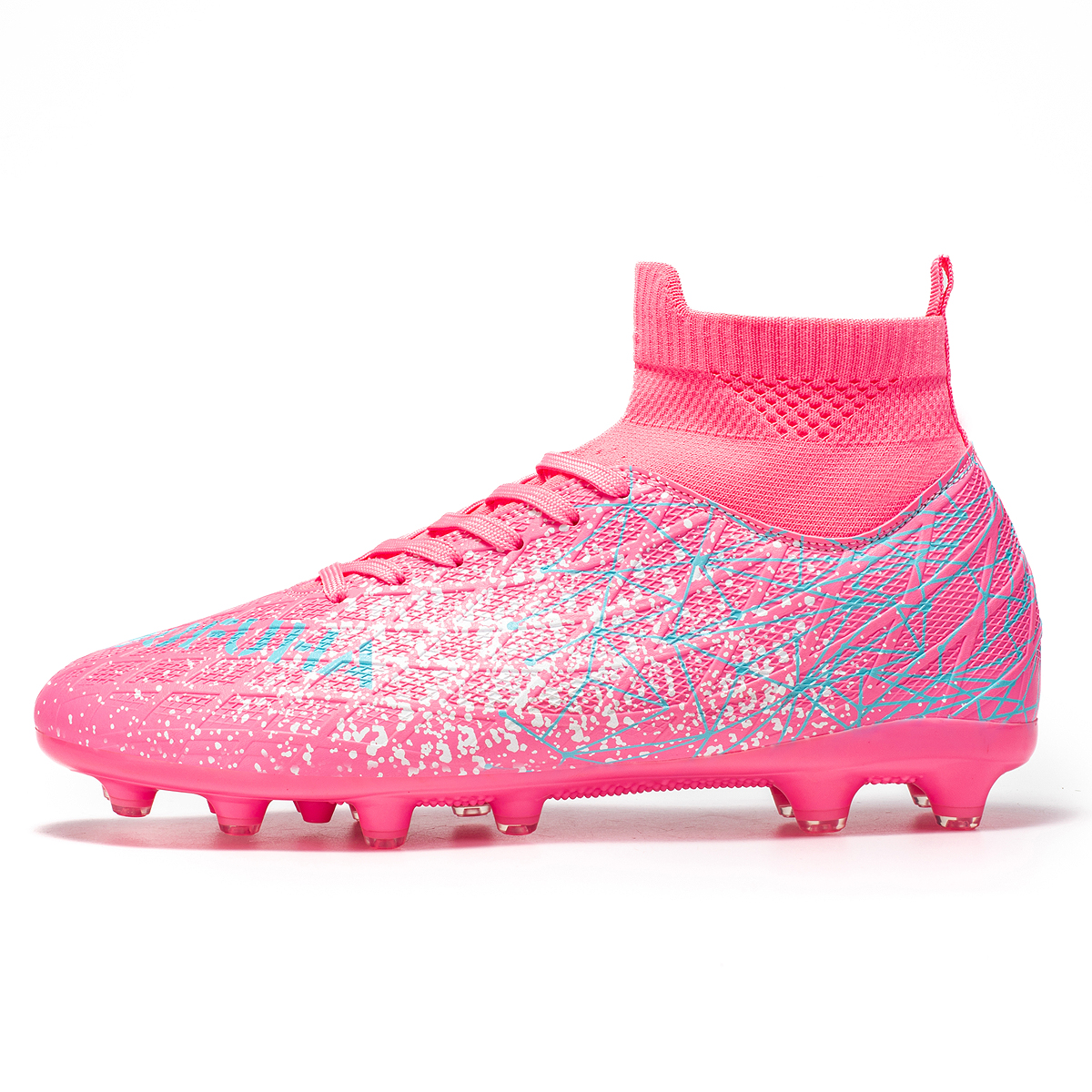 BIANSULONG Soccer Shoes Unisex Low Top Pink