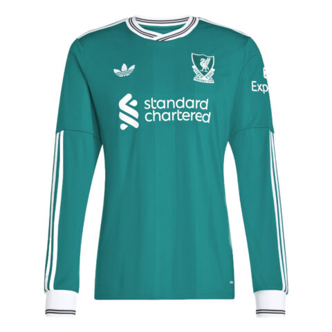 Adidas Originals Free Shipping with adiClub Liverpool Fc 25/26 Long Sleeve Third Jersey