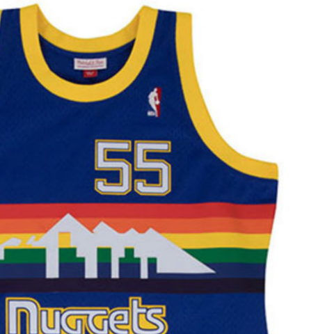 Mitchell & Ness Denver Nuggets Road 1991 92 Dikembe Mutombo Swingman Jersey
