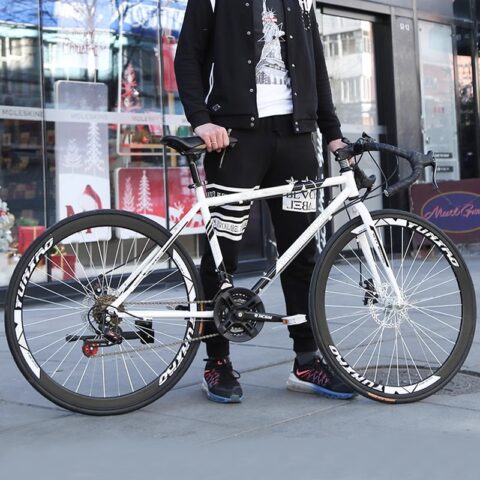 ICOLOUR High Carbon Steel Disc Brake Road Bikes Outdoor