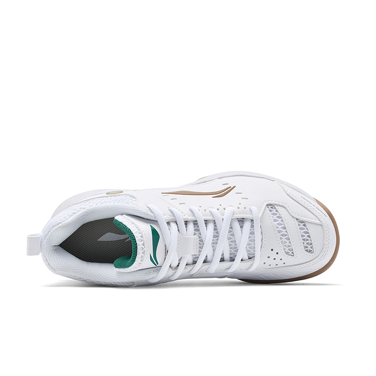 Li Ning Light Feather Cushioning Low top Badminton Shoes Unisex White