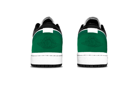 Jordan Air Jordan 1 Malachite Abrasion Resistant Low top Vintage Basketball Shoes Unisex Jasper