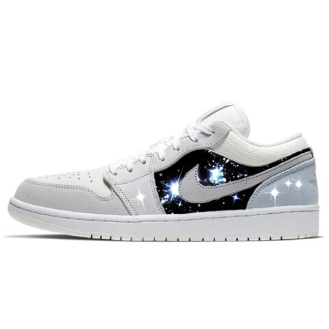 Jordan Air Jordan 1 Vintage Basketball Shoes Unisex Low Top White/Gray