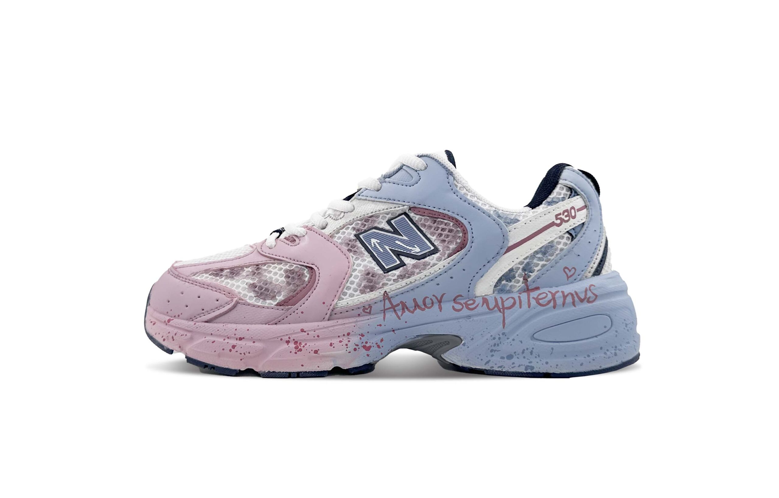 New Balance NB 530 Mesh, Synthetic Leather Low top Running Shoes Unisex Pinch Width D