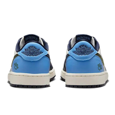 Jordan Air Jordan 1 Vintage Basketball Shoes Men’s Low Top White/Blue