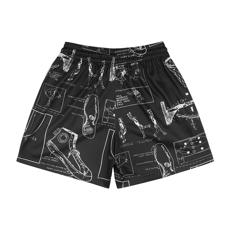 BKCXZICE Sports Shorts Unisex Black