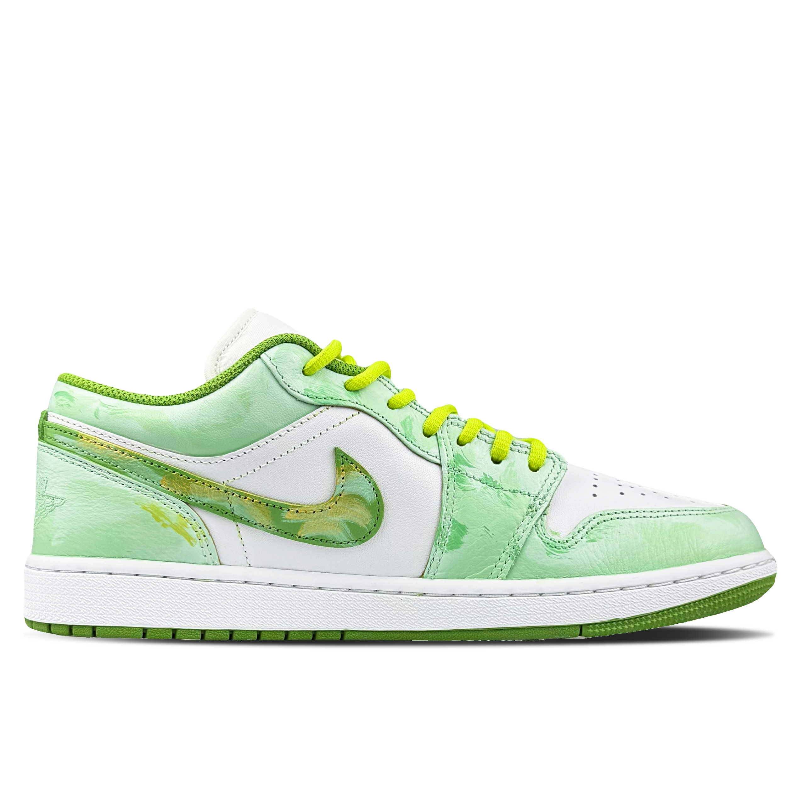 Jordan Air Jordan 1 Low top Vintage Basketball Shoes Unisex Mint Green