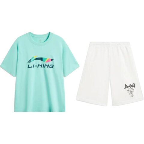 Li Ning Casual Sportswear Unisex Green+White