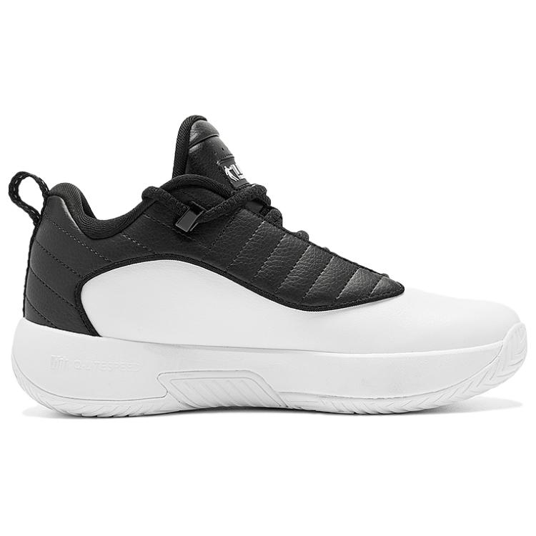 QIAODAN Slip Resistant Abrasion Resistant Low top Basketball Shoes Women’s White Black