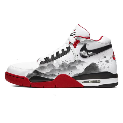 Nike Flight Legacy Vintage Basketball Shoes Men’s Mid Top Red/White