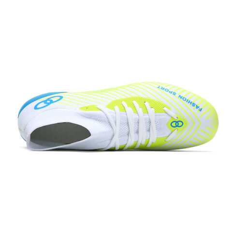 ATAY Fashion Trend Slip Resistant Abrasion Resistant Slip Resistant Abrasion Resistant Soccer Shoes Unisex Neon Green