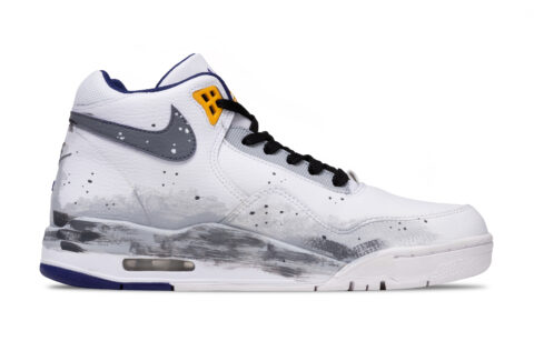 Nike Flight Legacy Thirteen Month Funeral Slip Resistant Mid top Vintage Basketball Shoes Men’s Light Gray