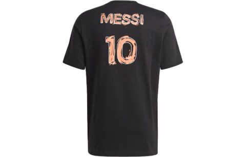 Adidas Messi Soccer Jerseys Men’s Black Moderate Straight Fit