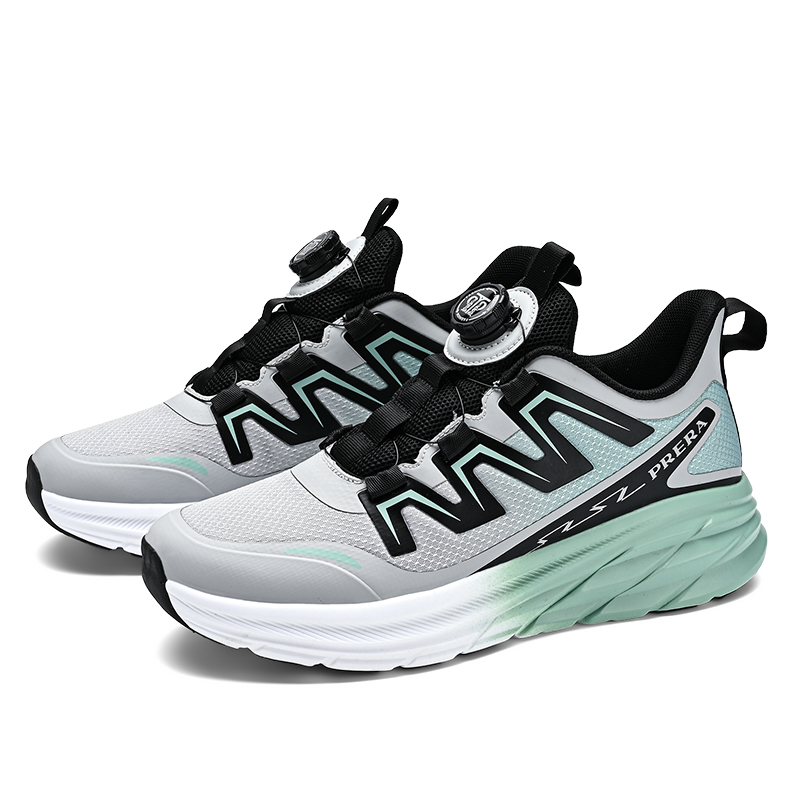 BIANSULONG Cushioning Slip Resistant Abrasion Resistant Low top Basketball Shoes Unisex Black Gray Green
