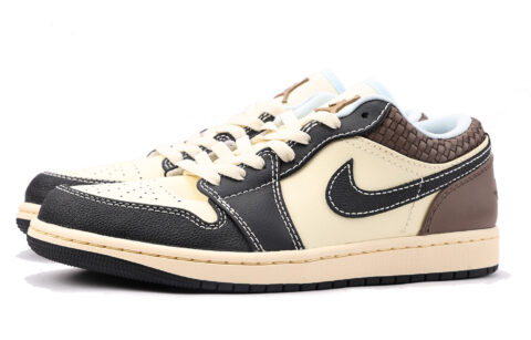 Jordan Air Jordan 1 Slip Resistant Low top Vintage Basketball Shoes Men’s Black White