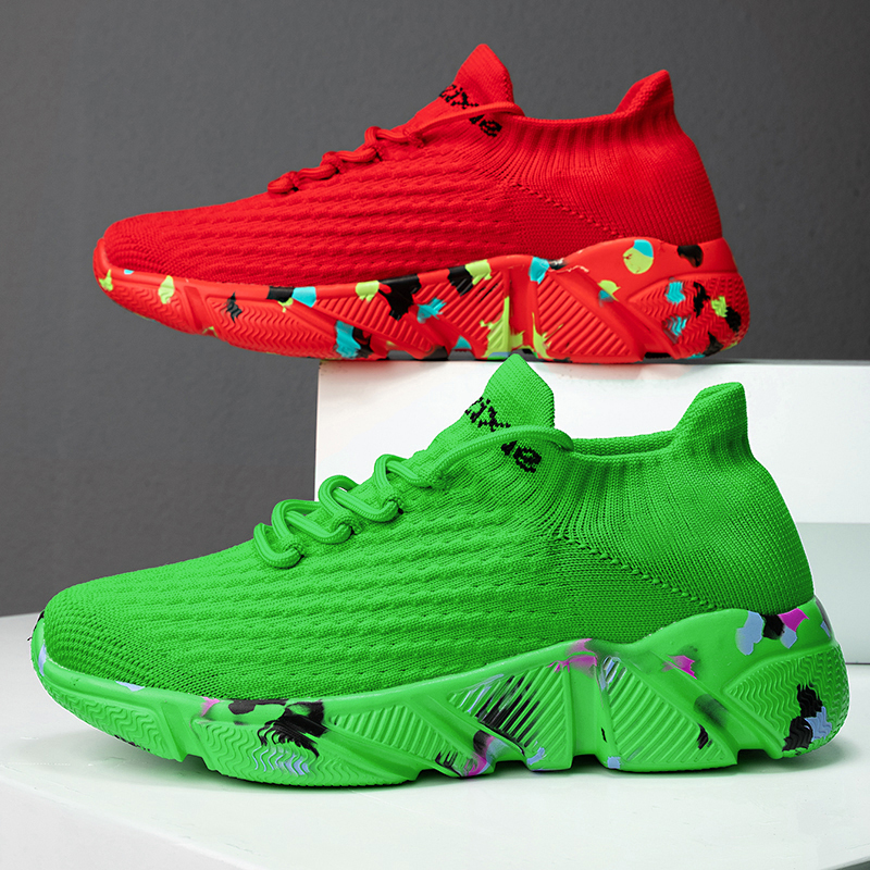 HEIWEILU Breathable Lightweight Breathable And Lightweight Low top Casual Running Shoes Unisex