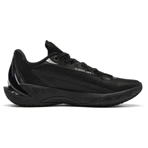 QIAODAN Poisonous Fangs 3V3 Cushioning Slip Resistant Abrasion Resistant Low top Basketball Shoes Men’s Black Silver