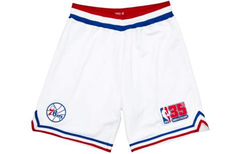 Mitchell Ness Basketball Shorts Unisex White