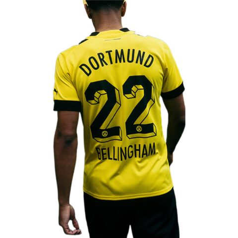 PUMA Soccer Jersey 22 23 Season, Borussia Dortmund, Fan Edition Men’s Yellow