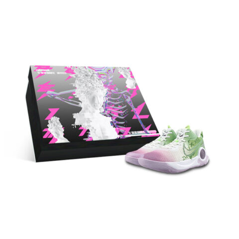 Nike KD Trey 5 IX Mid top Vintage Basketball Shoes Unisex Green Purple White